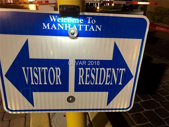 Visitors must check in and get a parking pass. Residents ga