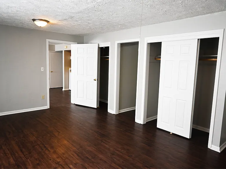 Room with storage closets at Benson Crest Apartments.