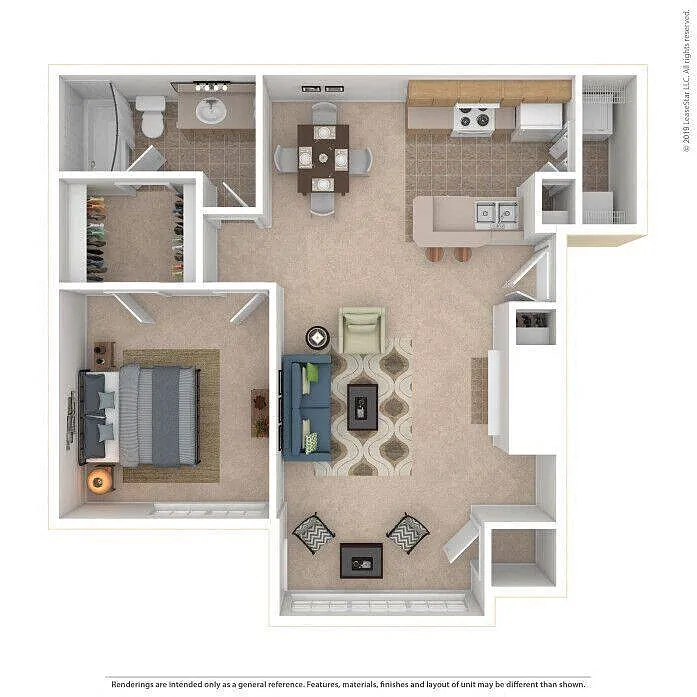 Floor plan Cardinal - Renovated