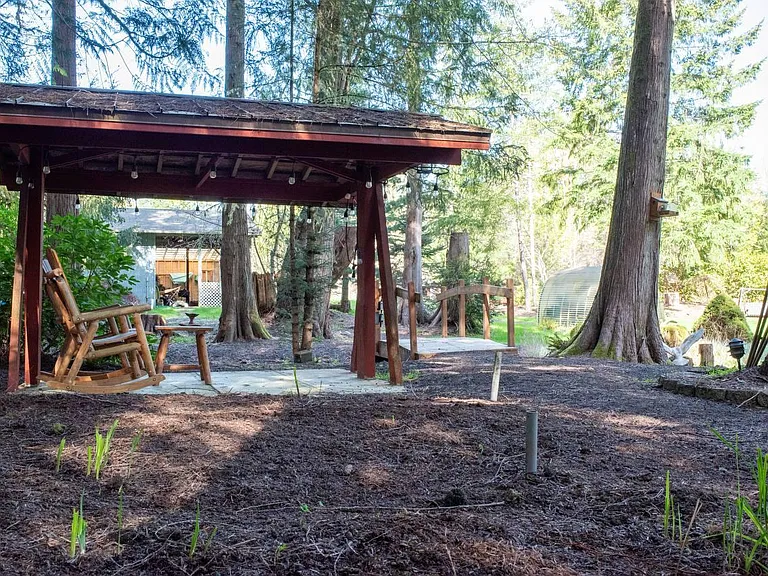 backyard sitting