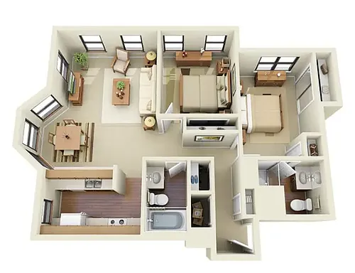 Floor plan Miller
