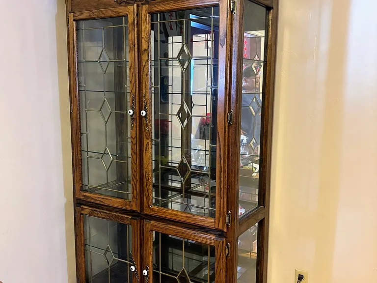 If you rent furnished. This china cabinet is part of the other half of the dining room - it is larger than this photo shows (the other portion had personal belongings from the current tenant)
