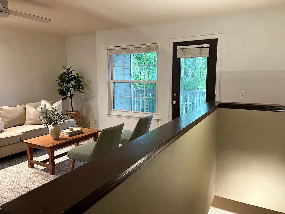 Virtually staged - furniture and decor are digitally added