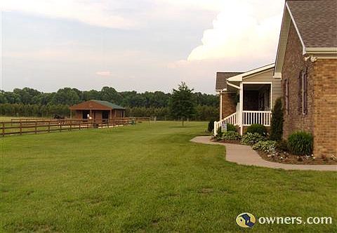 Garage side of house looking towards barn