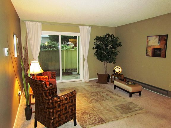 Enjoy privacy off the back patio.