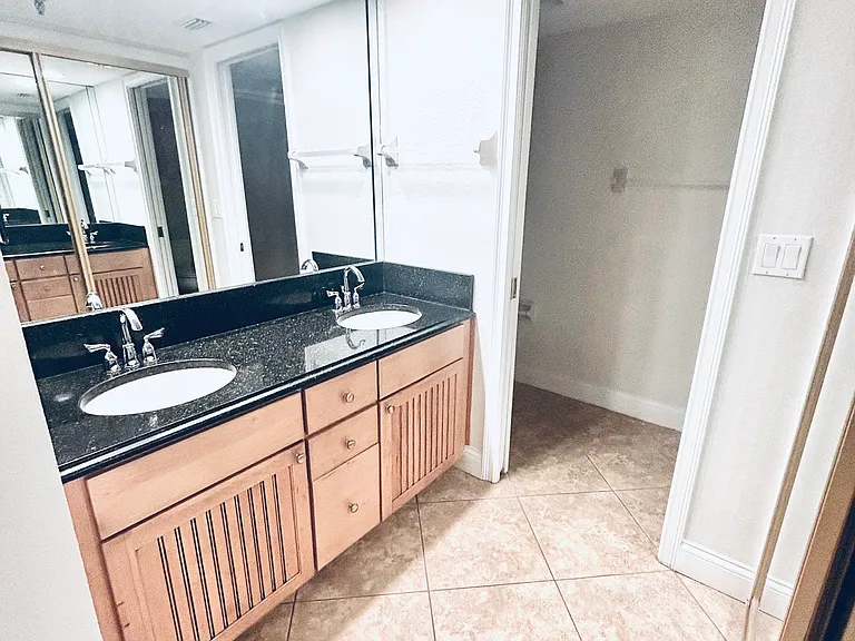 Private shower area