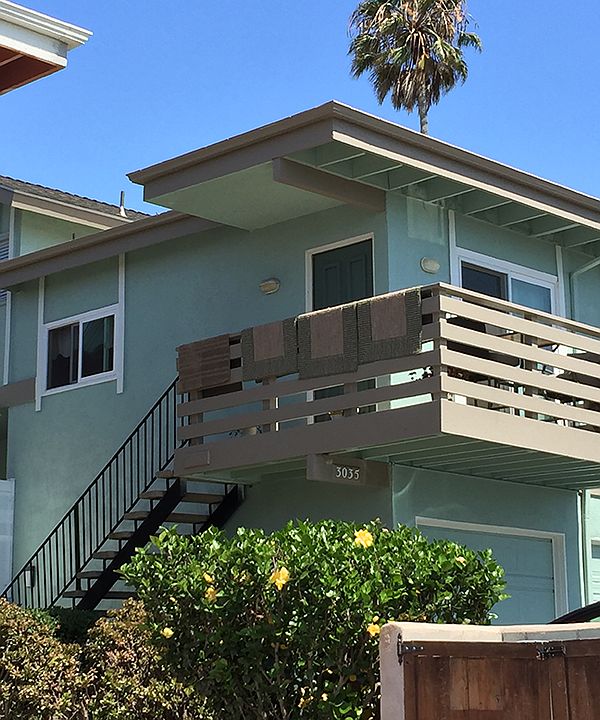 Corner unit, away from street.