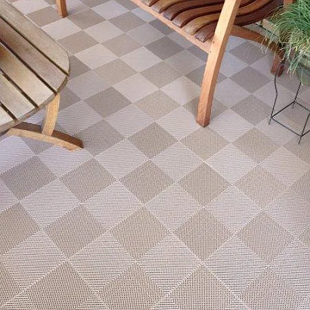 Blocktile Patio Tile (15' x 12'), under Canopy Awning