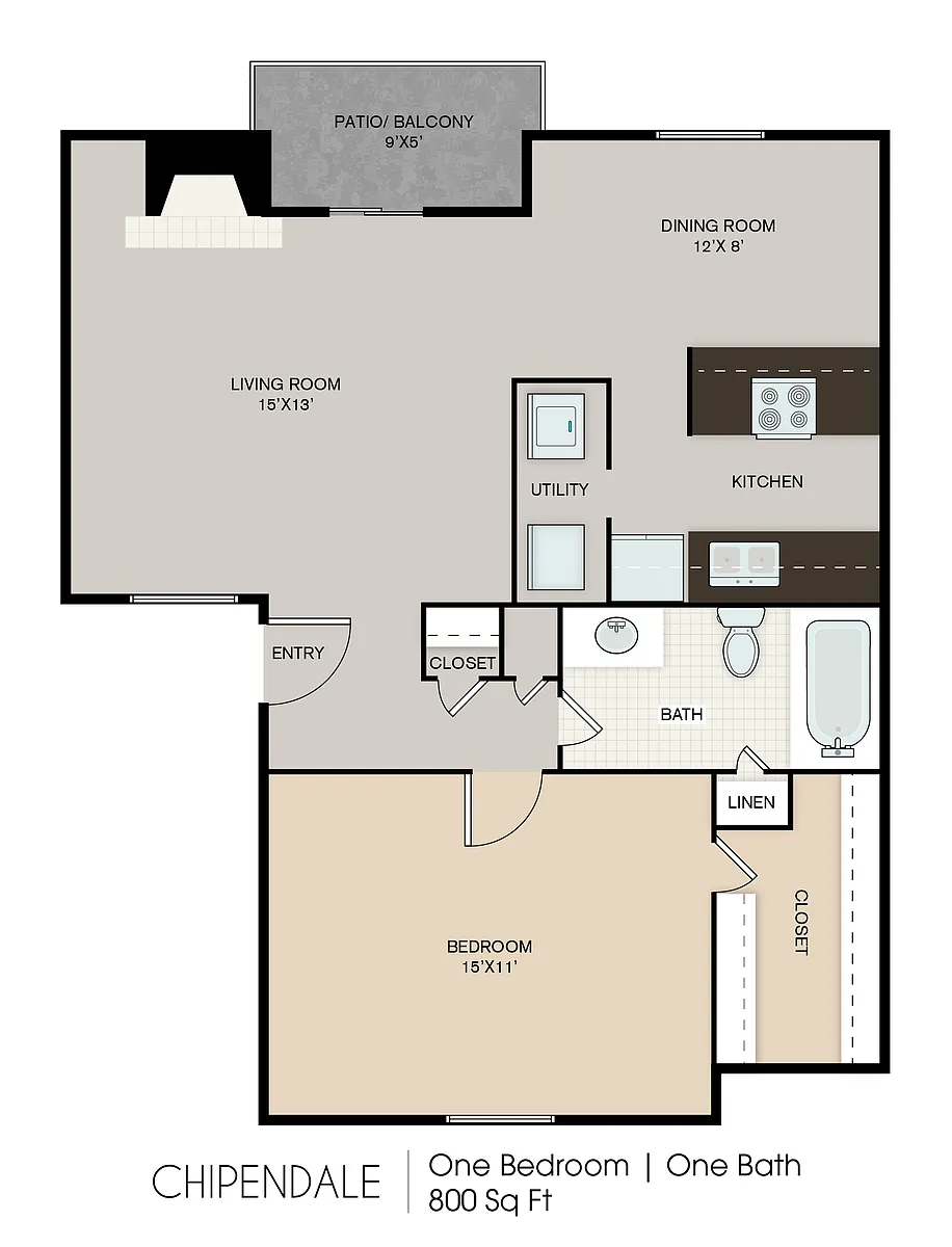 Floor plan 1X1