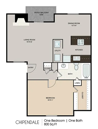 Floor plan 1X1