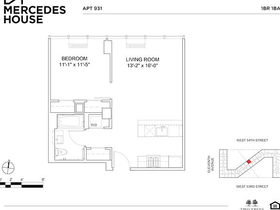 2nd image of 550 W 54th St APT 931