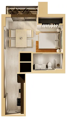 Floor plan Tofino Studio