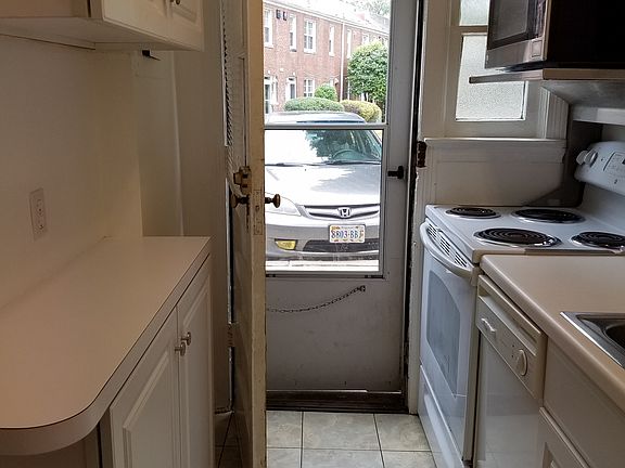 Kitchen w/ door to parking