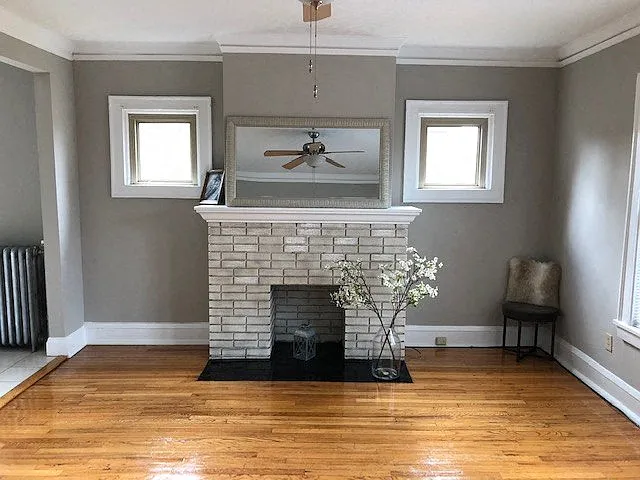 Decorative Fireplaces and hardwood floors