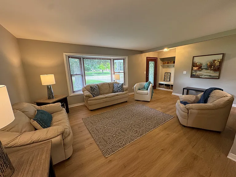 Living Room Area with Foyer