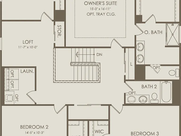 upstairs living area
