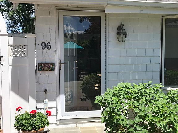 Main entrance to cottage with keyless lock.