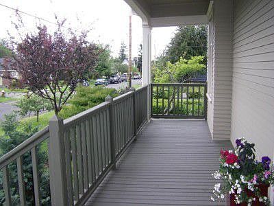 Looking to the west on C Street. A great place to read a book or sit and chat with neighbors.