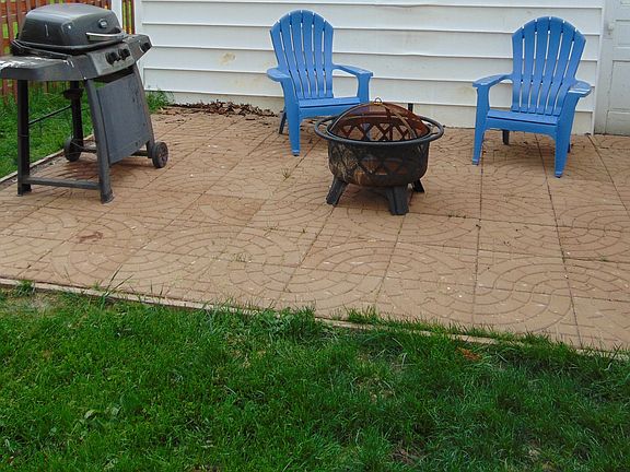 Patio in back yard