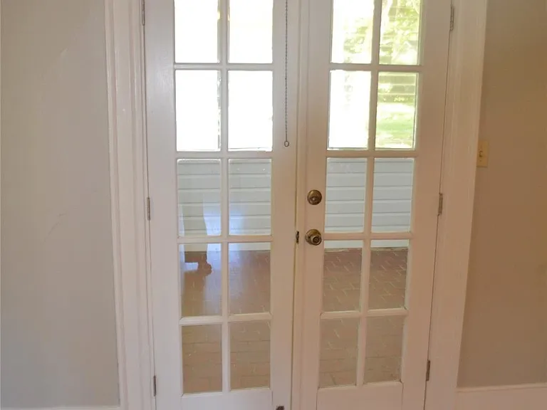 Doors to sunroom