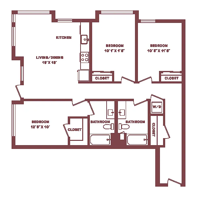 Floor plan C2A-W
