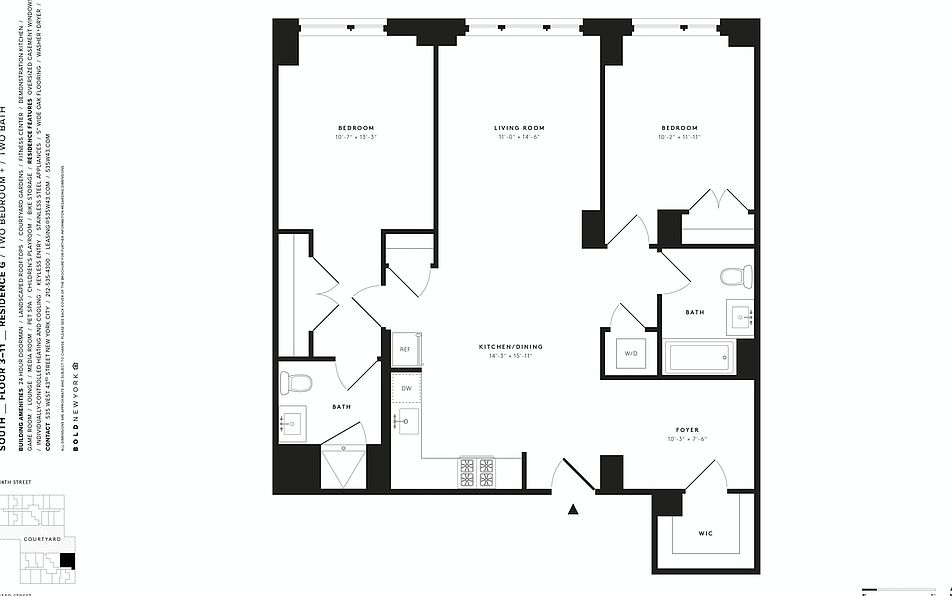 2nd image of 535 W 43rd St APT S8g