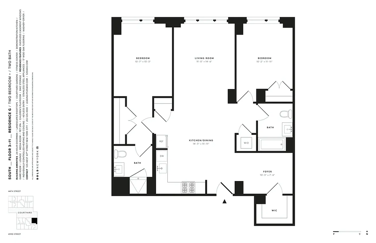 535 West 43rd Street #S8G in Hell's Kitchen, Manhattan | StreetEasy