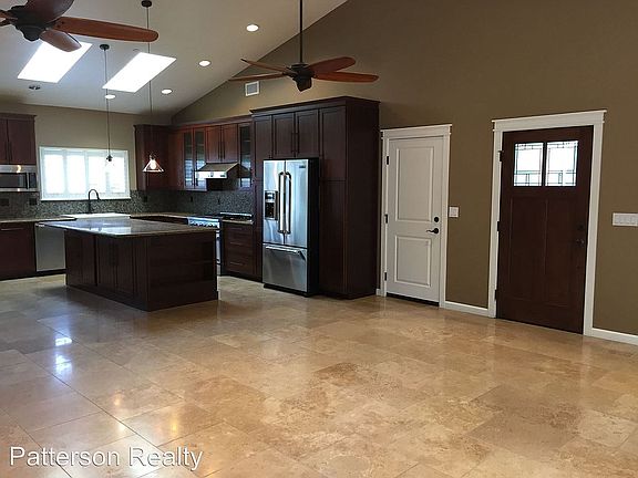 Front door, travertine floor