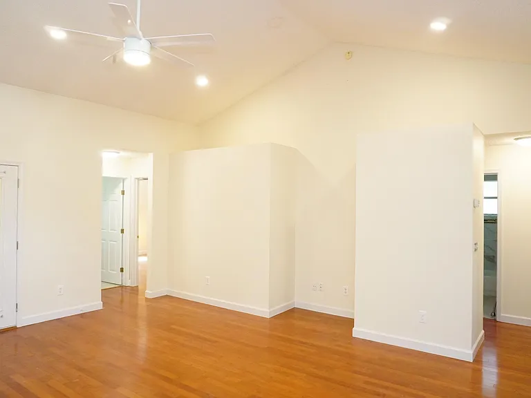 Vaulted living room