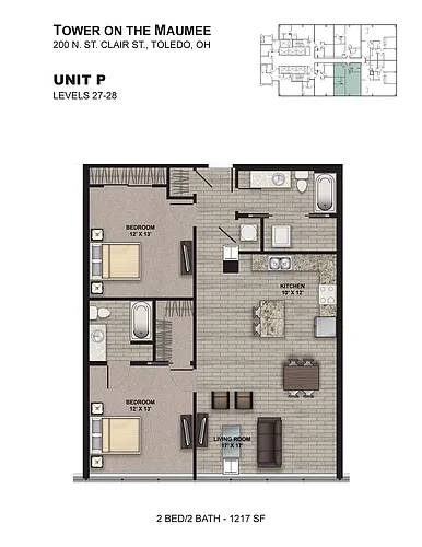 Floor plan Tower P