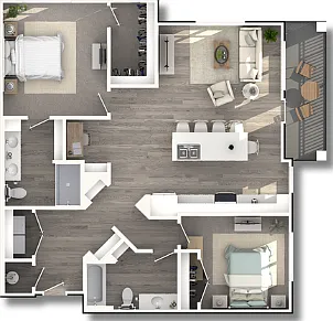 2E - 1,238 SQ.FT 2E - 1,238 SQ.FT