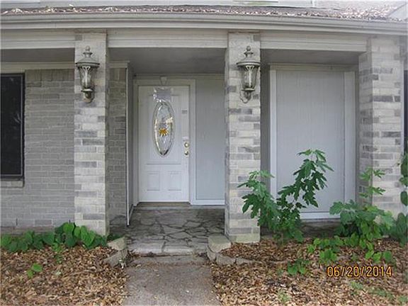 Close up of the front of the home.