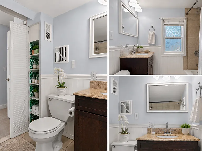 Bathroom virtually staged