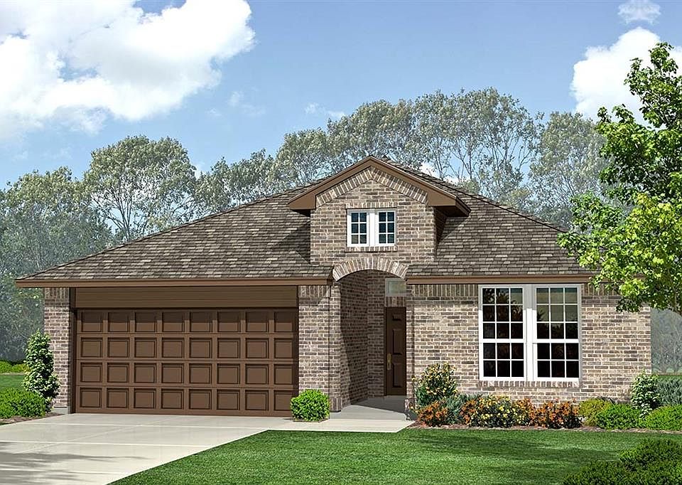 D.R. Horton's Hobbs floorplan- Elevation B. All photos shown here may not depict the specified home & features included are for illustration purposes only