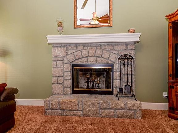 Gorgeous Stone Fireplace