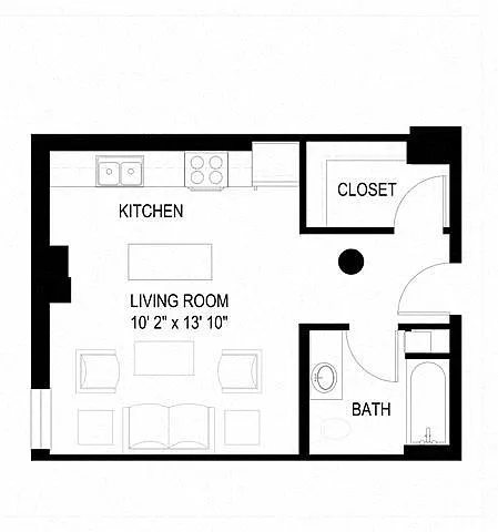 Floor plan Studio - B