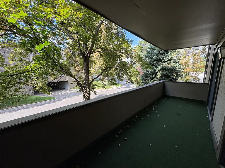 Patio connecting the living room to the master