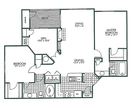 Floor plan 2 X 2 - D