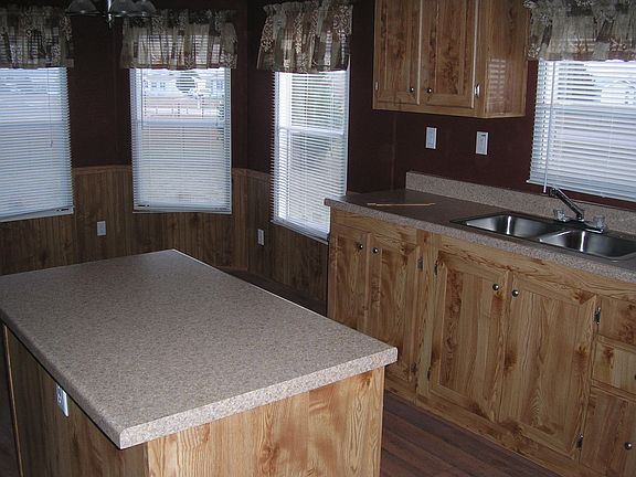 Island Kitchen & Bay Windows