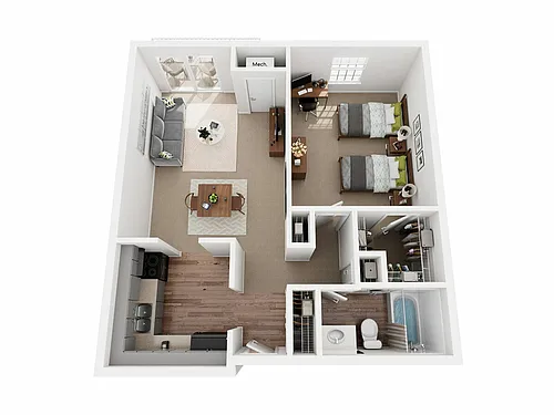 Floor plan A2DO Floor Plan(Double Occupancy*) - Limited Spots