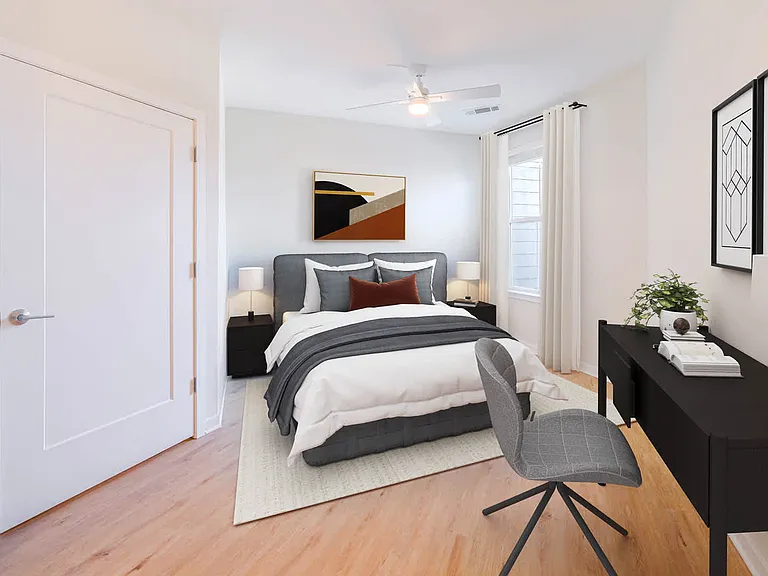 Bedroom with Hard Surface Flooring