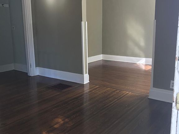 View to dining room from Living room and front door.