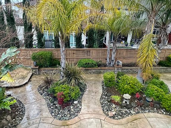 back yard view from master bedroom