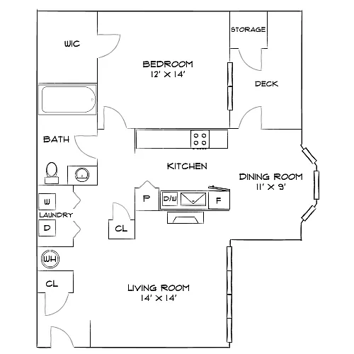 Floor plan Design 1B