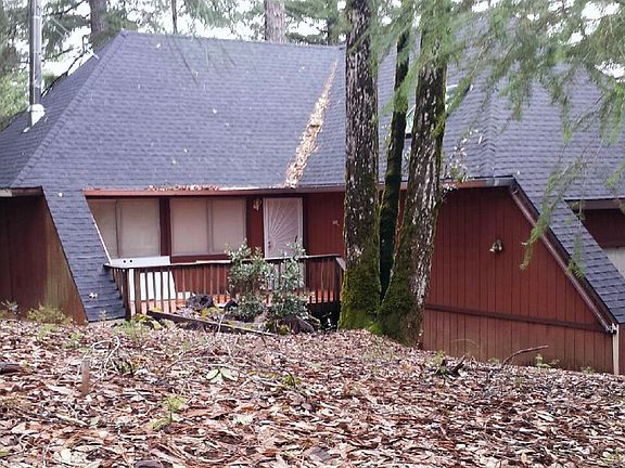 Side view of front of house