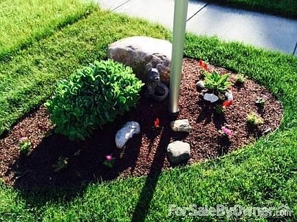 Front landscaping.