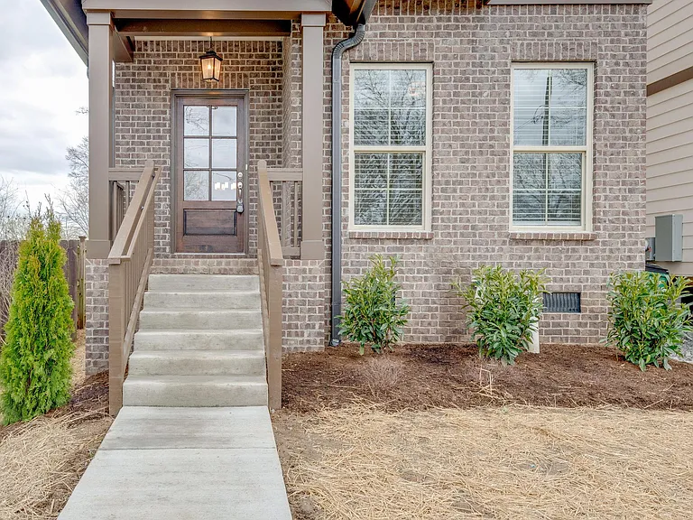 Front steps with front porch area