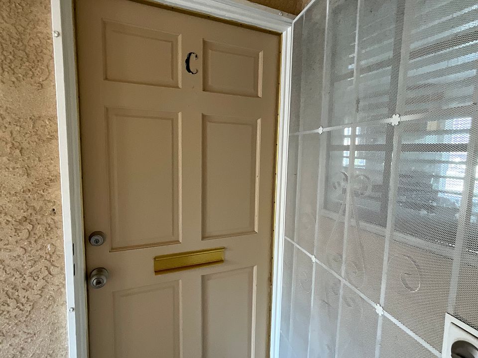 Front door with security screen