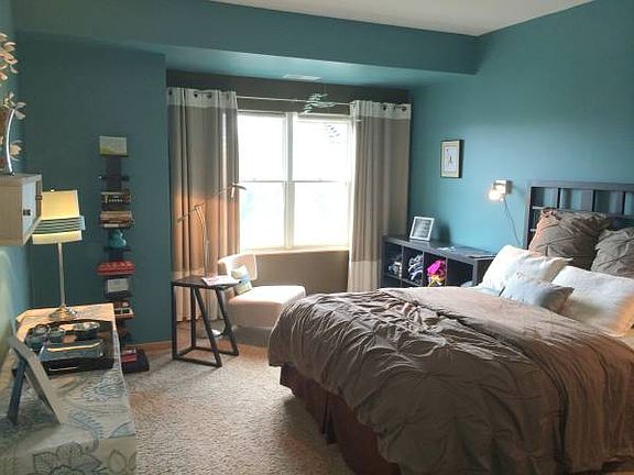 Teal walls painted neutral