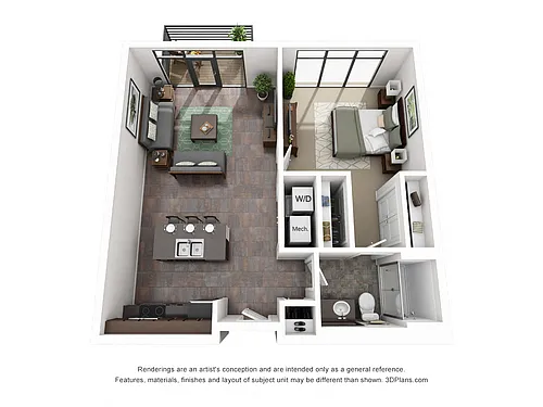 Floor plan 1B